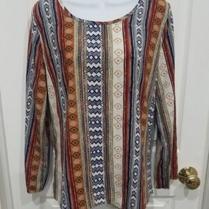 Multicolor Striped Women's Top